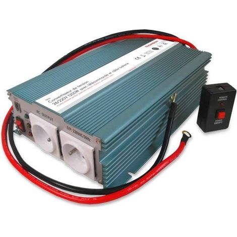 Convertisseur de tension - THOMSON - 24/220 V - 1200 W - Avec télécommande