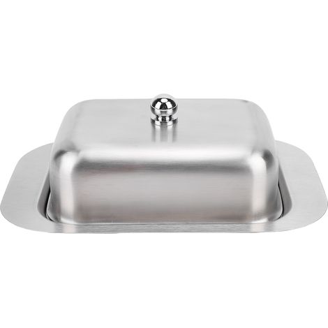 Boîte À Beurre avec Couvercle en Acier Inoxydable Alimentaire Dishwasher Safe 282g Marron pour Cuisine (1/5)