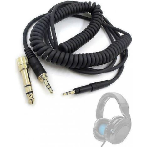 Compatible avec le câble spiralé OFC 6,35 mm Sennheiser HD6DJ/HD8 pour équipement DJ (1/5)