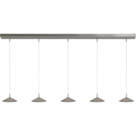 Lampe suspendue à 5 lumières Ceppo nickel Ø 18cm - 2151-37-37-160-5-18 (1/3)