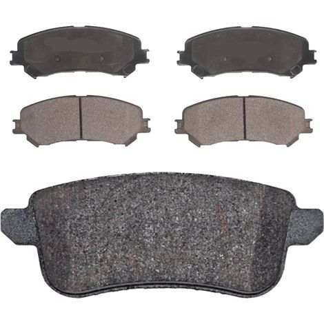 KIT PASTIGLIE FRENO ANTERIORI E POSTERIORI compatibile con SEAT CORDOBA (6L2) / PASTIGLIE FRENANTI AUTO OEM P 85 041,P 85 020 / SOSTITUZIONE DIRETTA / BASSA POLVERE / SILENZIOSO (1/4)