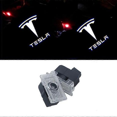 pièces pour les lumières de bienvenue Tesla, spécialement pour les modèles Tesla Model 3 X Lumières de projection de lumières de porte à LED (1/5)
