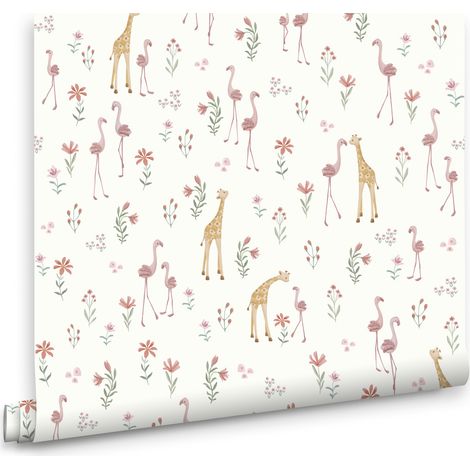 Little Dutch Vliestapete Kinderzimmer - Blooming Safari - 10mx52cm (1/4)