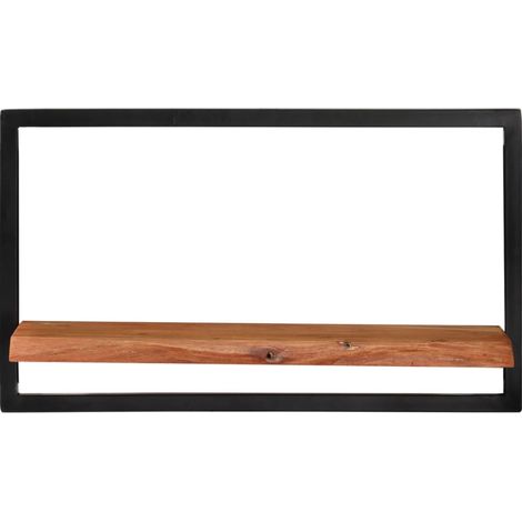 Maison Exclusive - Wandregale 2 Stk. 60x25x35 cm Massivholz Akazi (1/5)