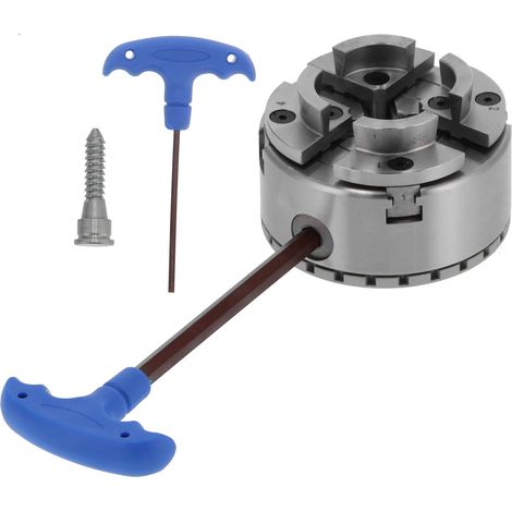 Juego de mandriles autocentrantes para torno, herramienta de carpintería de alta resistencia con interfaz de 1" 8" KP96-E 4" (1/5)