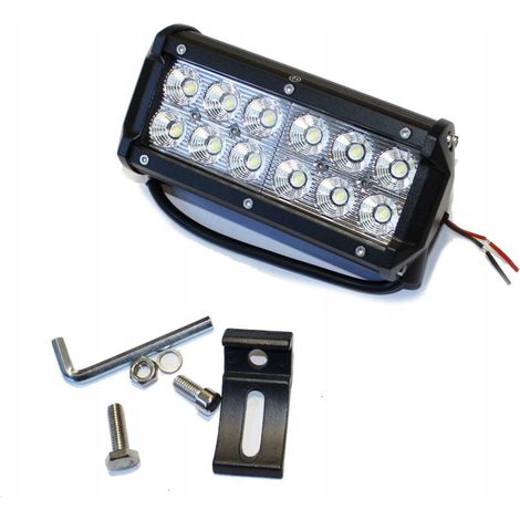 Barre lumineuse universelle pour projecteur halogène et LED, lampe de travail pour quad, moto et VTT. (1/4)