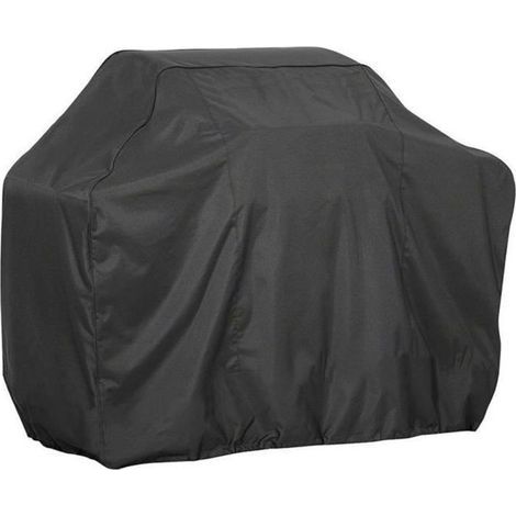 Telo di copertura per barbecue (nero) taglia L (145x61x117 cm) - Resistente ai raggi UV - Impermeabile - Tessuto Oxford 210D (1/3)