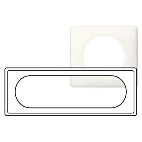 Plaque Céliane Laqué 6 à 8 modules finition Blanc LEGRAND 066636