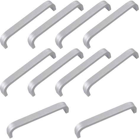 Poignée de Meuble Cuisine Inox Porte Cuisine Poignet Tiroir en Aluminum Bâton Exterieure Avec 20 Vis Pour Armoire Porte Placard-10 (1/5)