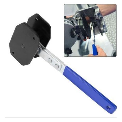(Bleu)Outil Clé à Cliquet pour Piston de Frein, Clé De Frein Étrier Patin D'installation, Outil Presse à Main Accessoires pour La Réparation Voiture, Épandeur De Piston Rotatif à 360 Degrés