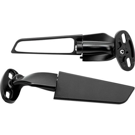 Adjustable rotating metal side mirror – Wide field of vision for sport bikes – Compatible with Ninja 250, ZX10R, Suzuki – Set of 2 (1/5)