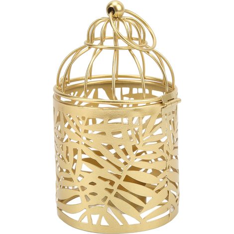 Porte-bougie Style Nordique en Forme de Cage à Oiseaux en Métal Fer Forgé, Décoration d'Intérieur ou Cadeau (1/5)