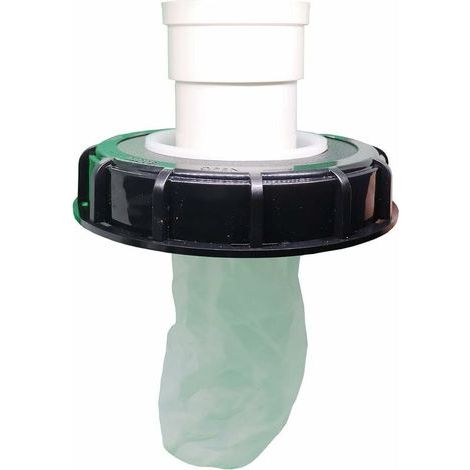 Lot de 2 Filtre de couvercle IBC lavable en nylon avec couvercle pour réservoir d'eau de pluie IBC 1000 l DN 75 Feutre aiguilleté Noir 165 mm, filtre efficace et facile à nettoyer pour votre réserve d (1/2)