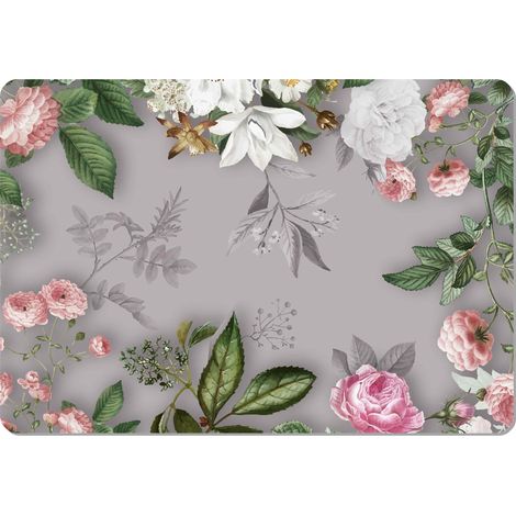 Salvamanteles rectangular de 29×42 cm, estampado Melanie Grey - fieltro ecológico, lavable a 40 °C, Bertoni (1/4)