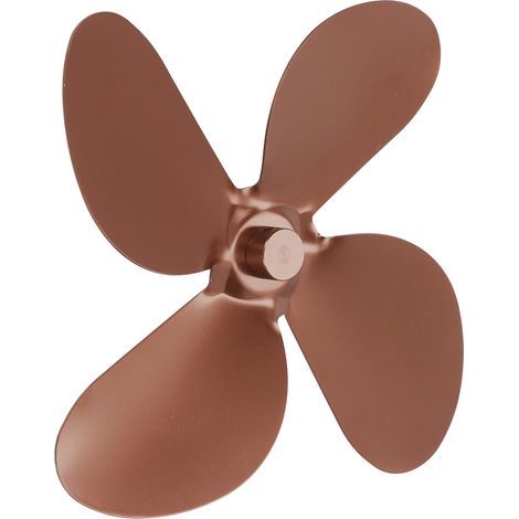 Ofenlüfterflügel-Set aus Aluminiumlegierung, 4 Flügel, inklusive Sechskantschlüssel und Schraube zum Austauschen von Bronze (1/5)