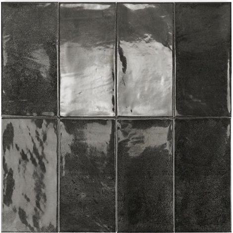 Carrelage Mur Mainzu Black Brillante 10x20 cm (1/5)