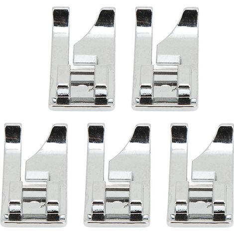 5 PCS Pieds de Presse Multifonctions pour Machine à Coudre en Acier Inoxydable, Pas de Tournevis Requis (1/5)