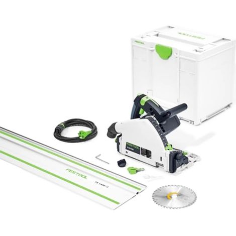 Sega a immersione FESTOOL TS 55 FEBQ-Plus-FS - Con lama Ø160 mm Wood + Binario FS1400/2 + Systainer SYS3 M 337 - 577010