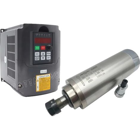 Moteur de broche refroidi par eau, haute efficacité, applications polyvalentes, Avec VFD 220V (1/2)