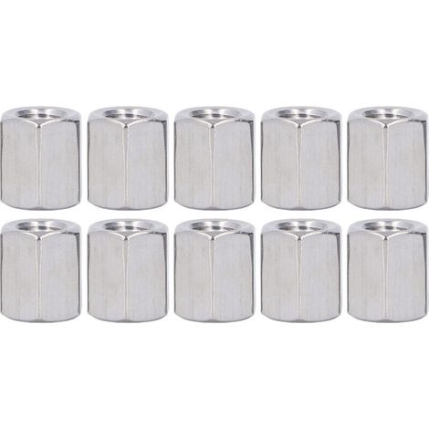 Écrous de couplage hexagonaux M10 en acier inoxydable 304, écrou de connexion à tige filetée métrique pour boulons et goujons, 10 pièces (1/5)