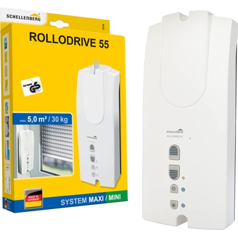 Rollodrive 55 Enrouleur de sangle électrique pour volet roulant, Force de traction 30 Kg, jusqu'à 5 m², pour sangle de 14 et 23 mm (1/5)