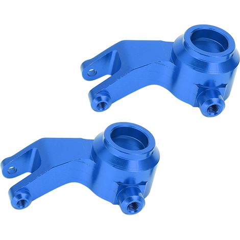 2 pièces de coupelles de direction en alliage d'aluminium à l'échelle 1:10 pour Arrma Senton Typhon Granite Big Rock Metal Parts Bleu (1/5)