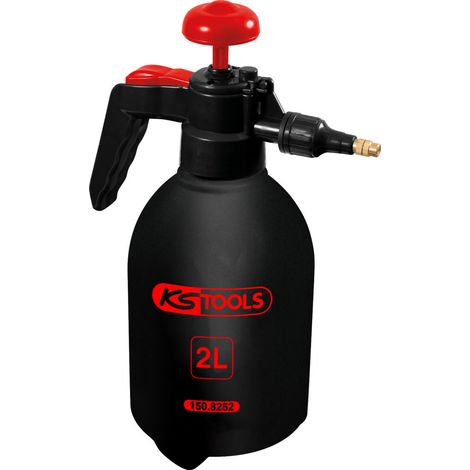 Kstools – Pulvérisateur 2 litres pour produits chimiques – Tête en laiton réglable – Pression 2,5 bar – Joints en Viton® – Polyéthylène