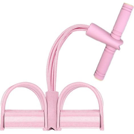 6-Tube Resistance Band with Foot Pedal – Home Fitness Elastic Band, Elastic Expander with Non-Slip Handles for Abdominal and Full Body Workout (1/4)