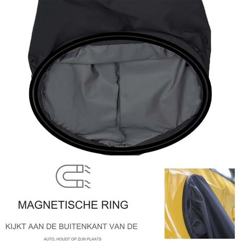 Cache-pluie pour port de charge - Protection contre la pluie - Fixation magnétique puissante - 28 x 42 cm - Blanc (1/5)