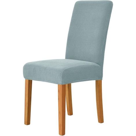 Fundas para sillas de comedor,Paquete de 6,Fundas para sillas,Fundas decorativas para asientos,Largo/Ancho/Alto: 38,48 / 38,48 / 47,58 cm (1/5)