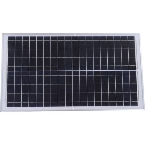 Panneau Solaire 30W 18V Polycristallin Silicium Montage Facile Robuste Plaque Photovoltaïque PV (1/5)