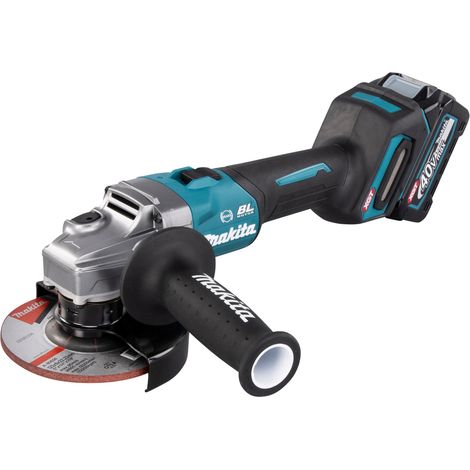 Makita - 40V Akku-Winkelschleifer 125 mm, 2x Li-Ion XGT 4,0 Ah, Ladegerät GA005GM201 (1/5)