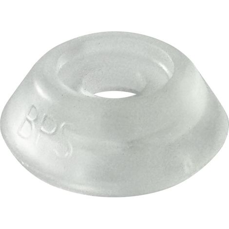 Rondelle di tenuta BPS Ø 19 mm per viti M5, trasparente, 50 pezzi – per lastre in policarbonato, PVC e ondulate (1/5)