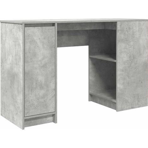 Bureau,Table de travail,Table d'étude gris béton 120x42x76 cm bois d'ingénierie CFW10231 (1/5)