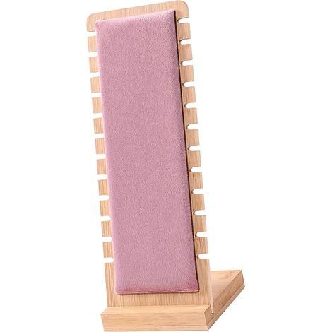 Halsketten-Schaukasten aus Samt, freistehend, Aufbewahrungsständer für Schlafzimmer, Geschenk für Mädchen (1/5)