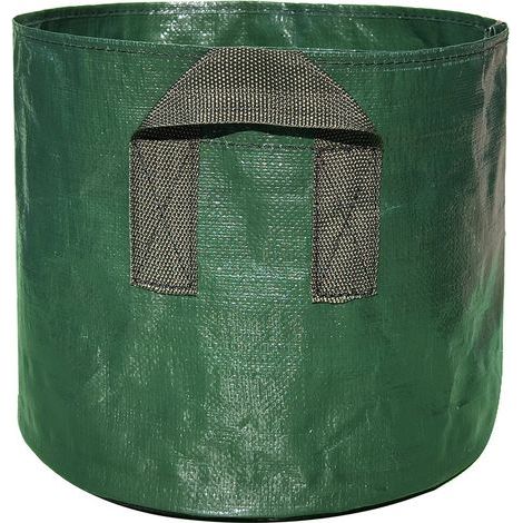 3-teiliges Set: 5-Gallonen (ca. 19 Liter) PE-Pflanzsäcke – wiederverwendbar, extra dick und strapazierfähig, faltbare Gartensäcke (geeignet für Laubpflanzen und Bäume) (1/5)