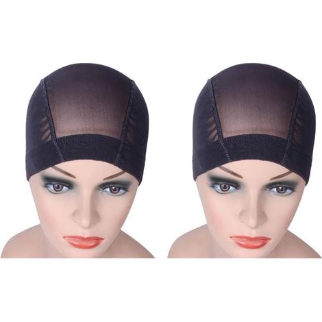 Netzhauben – 2er-Pack – Schwarzes Nylon – Größe M – Für die Perückenherstellung (1/5)
