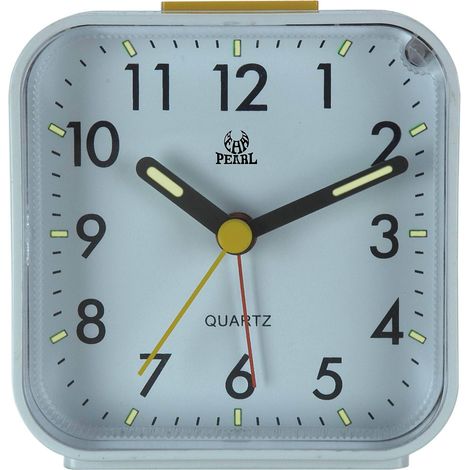 rveil Blanc 1 Pice Petit Rveil De Voyage Sans Tic-tac Montre Silencieuse Avec Veilleuse Fonction Snooze Rveil Piles Grand Cran Bureau Chambre Co (1/5)