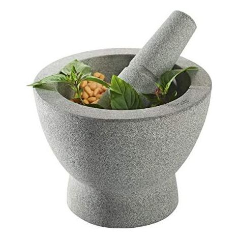 Gefu Mortero Crunchy de Granito Gris 17 cm (1/2)