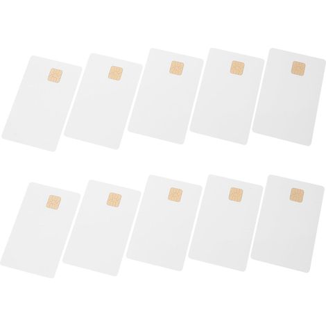 10pcs Carte Pvc à Blanche avec Mémoire 2k, Matériau Pvc et Cuivre, Installation Pratique, Résistante la Saleté, pour Systèmes de D'accès (1/5)