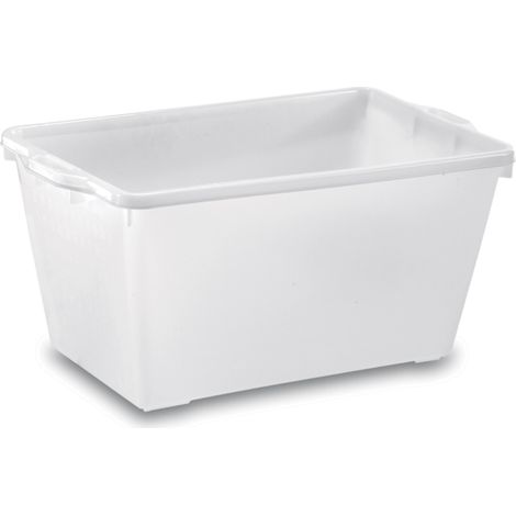 Bacinella Rettangolare cm.50x34x30H Cesta Chiusa Uso Lavanderia Agroalimentare