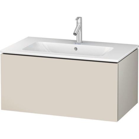 Meuble-lavabo L-CUBE 820x481mm 1 tiroir coulissant we hgl ES NB centre