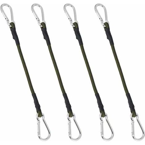 Set of 4 heavy-duty 30cm bungee cords for camping, luggage, and travel (1/5)