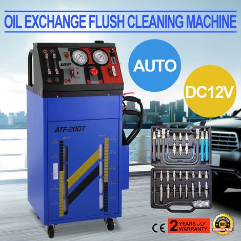 Machine de rinçage et de vidange d'huile de transmission automatique 12 V CC, dispositif de rinçage, échangeur de liquide pour engrenages 0-60 PSI, vidange d'huile pour boîtes de vitesses essence et d (1/5)