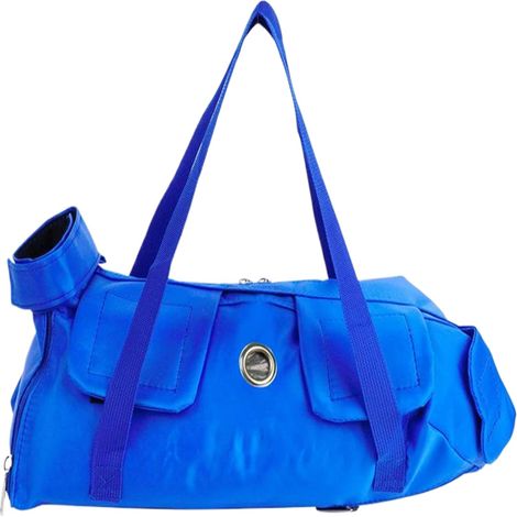 Sac de transport Baoding en nylon ajustable pour chat avec poignée, anti-griffures et anti-morsures, bleu, taille M (4225cm) (1/5)