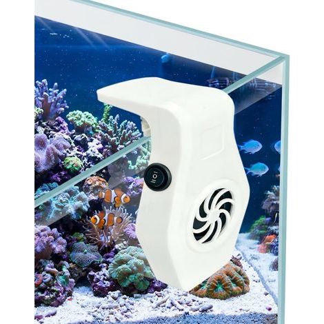 Aquarium-Kühlventilator, USB-Wandventilator mit 2 Geschwindigkeitsstufen, geräuscharm, für Garnelen, Korallen, tropische und Süßwasserfische (bis zu 10 mm Dicke) (1/5)