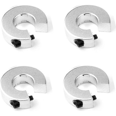 Lot de 4 bagues de butée pour rail linéaire SBR16, en alliage d'aluminium, avec vis. (1/5)