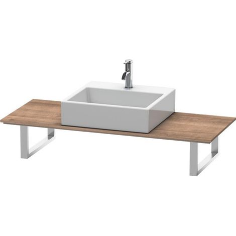 Console Duravit X-Large Console per lavabo top-mounted, 010C, con un ritaglio, per versione pre-wall, profondità 480 mm, Colore (anteriore/corpo): Ciliegio del Ticino - XL010C07373