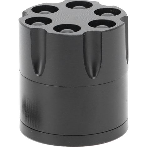 Broyeur à herbes compact et léger, moulin noir innovant pour herbes sèches, outil de broyage portable pour maison, concasseur de forme originale. (1/5)