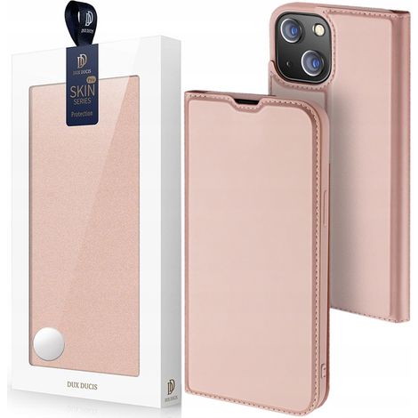 Custodia a libro Dux Ducis Skin Pro con fondina e chiusura a libro per iPhone 14 Plus, colore rosa. (1/5)